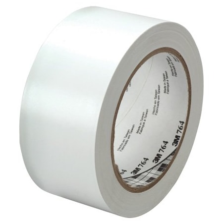 3M 2'' x 36 yds. White 3M 764 Vinyl Tape, 6PK T967764W6PK